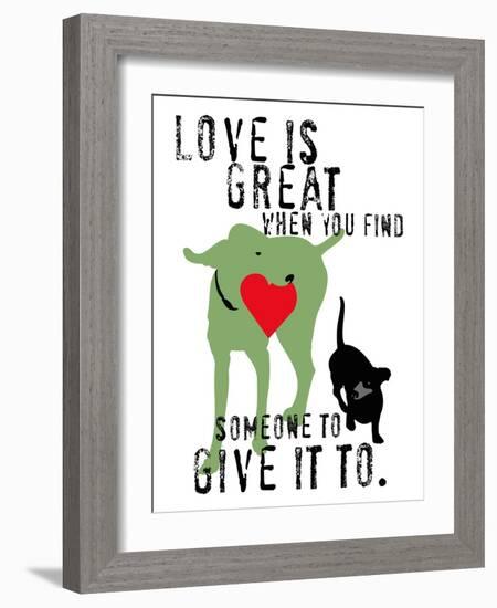 Love Is Great-Ginger Oliphant-Framed Art Print