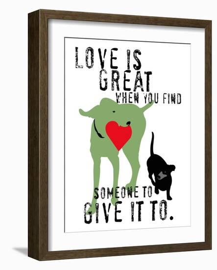 Love Is Great-Ginger Oliphant-Framed Art Print