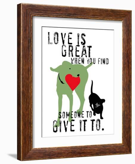 Love Is Great-Ginger Oliphant-Framed Art Print