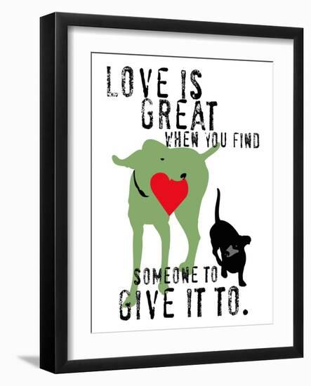 Love Is Great-Ginger Oliphant-Framed Art Print