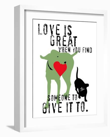 Love Is Great-Ginger Oliphant-Framed Art Print