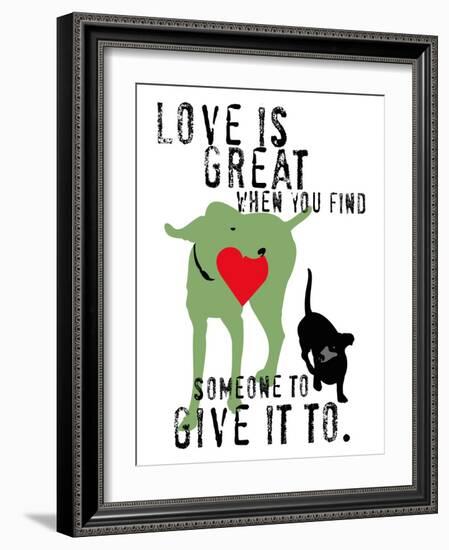 Love Is Great-Ginger Oliphant-Framed Art Print