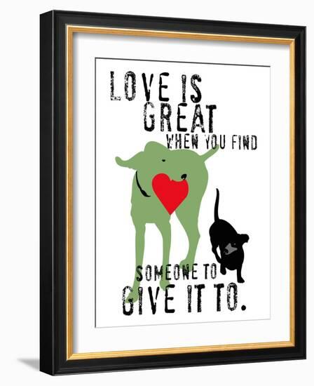 Love Is Great-Ginger Oliphant-Framed Art Print