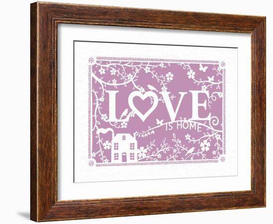 Love...is Home-Clara Wells-Framed Art Print