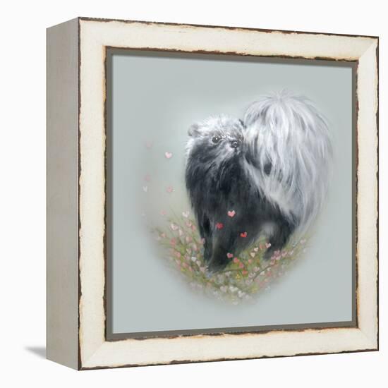 Love Is in the Air - Skunk-Peggy Harris-Framed Premier Image Canvas