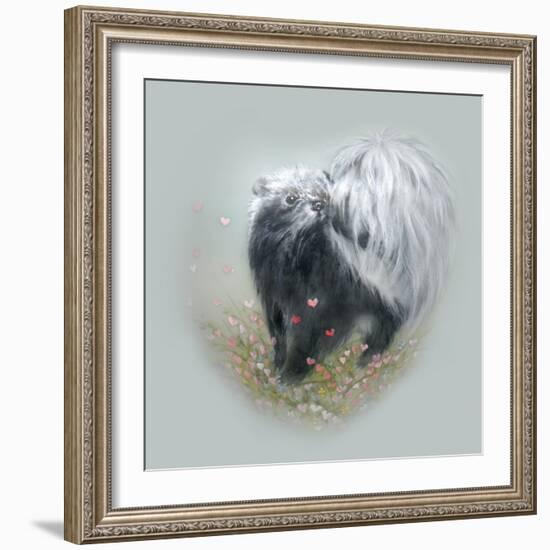 Love Is in the Air - Skunk-Peggy Harris-Framed Giclee Print