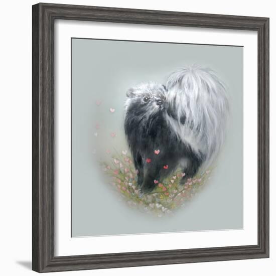 Love Is in the Air - Skunk-Peggy Harris-Framed Giclee Print