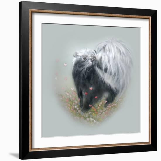 Love Is in the Air - Skunk-Peggy Harris-Framed Giclee Print