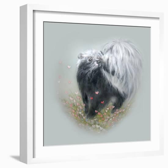 Love Is in the Air - Skunk-Peggy Harris-Framed Giclee Print