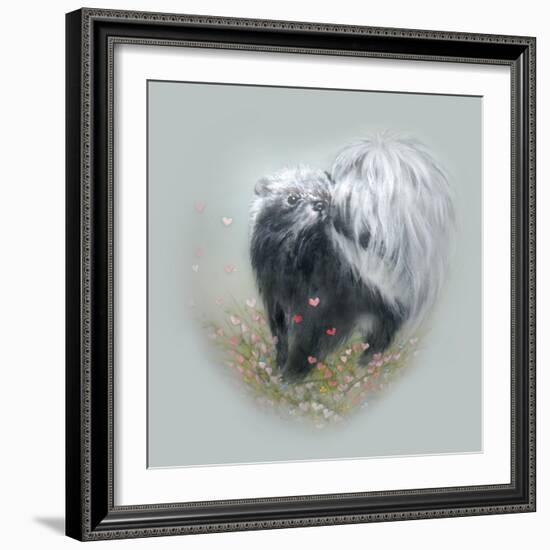 Love Is in the Air - Skunk-Peggy Harris-Framed Giclee Print