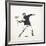 Love Is in the Air-Banksy-Framed Giclee Print