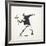 Love Is in the Air-Banksy-Framed Giclee Print