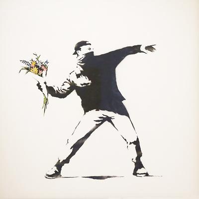 Love Is In The Air Giclee Print Banksy Art Com
