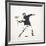 Love Is in the Air-Banksy-Framed Giclee Print