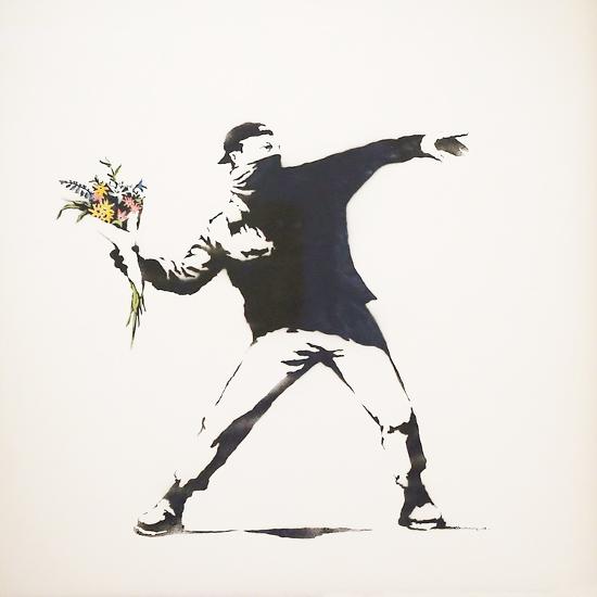 Love Is In The Air Giclee Print Banksy Art Com