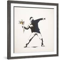 Love Is in the Air-Banksy-Framed Giclee Print