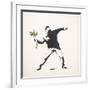 Love Is in the Air-Banksy-Framed Giclee Print