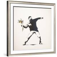 Love Is in the Air-Banksy-Framed Giclee Print