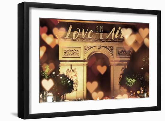 Love is in the Arc de Triomphe v2-Laura Marshall-Framed Premium Giclee Print