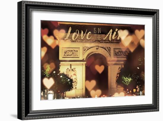Love is in the Arc de Triomphe v2-Laura Marshall-Framed Premium Giclee Print