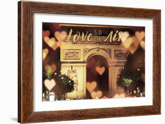 Love is in the Arc de Triomphe v2-Laura Marshall-Framed Art Print