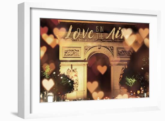 Love is in the Arc de Triomphe v2-Laura Marshall-Framed Art Print