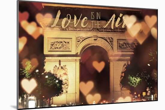 Love is in the Arc de Triomphe v2-Laura Marshall-Mounted Art Print