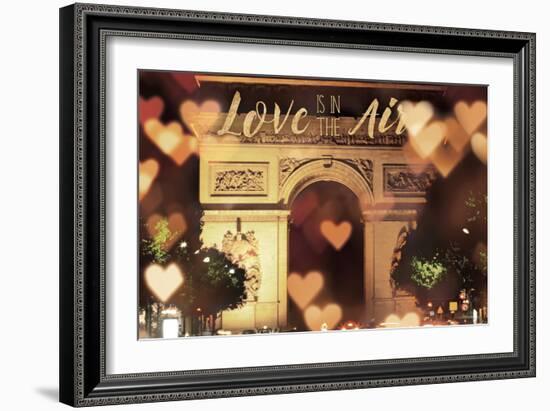 Love is in the Arc de Triomphe v2-Laura Marshall-Framed Art Print