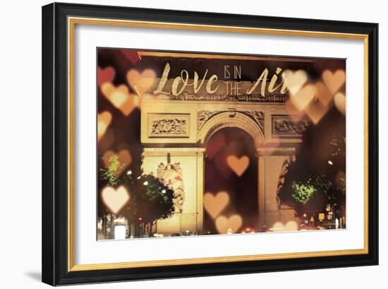 Love is in the Arc de Triomphe v2-Laura Marshall-Framed Art Print