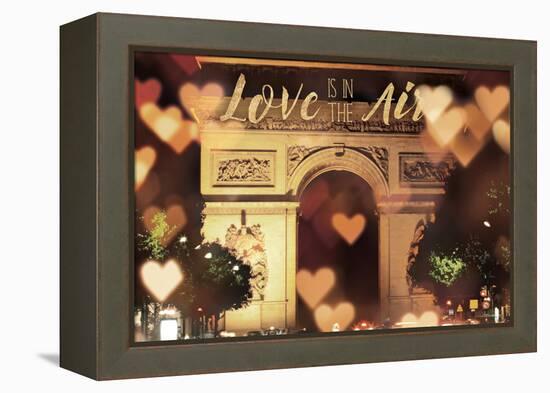 Love is in the Arc de Triomphe v2-Laura Marshall-Framed Stretched Canvas