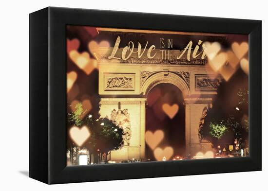 Love is in the Arc de Triomphe v2-Laura Marshall-Framed Stretched Canvas