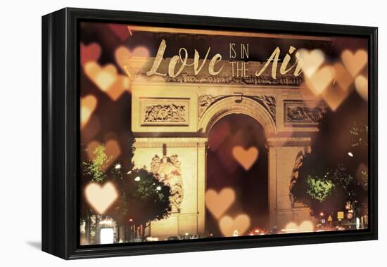 Love is in the Arc de Triomphe v2-Laura Marshall-Framed Stretched Canvas