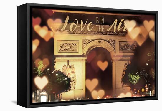 Love is in the Arc de Triomphe v2-Laura Marshall-Framed Stretched Canvas