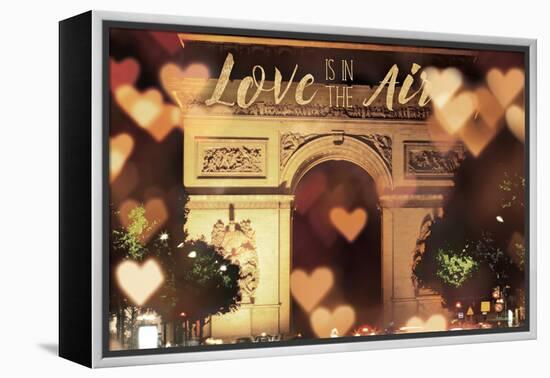 Love is in the Arc de Triomphe v2-Laura Marshall-Framed Stretched Canvas