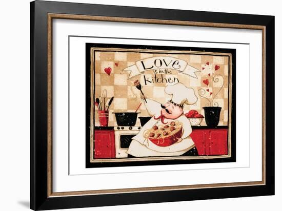 Love Is In The Kitchen-Dan Dipaolo-Framed Art Print