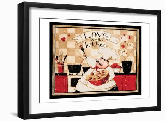 Love Is In The Kitchen-Dan Dipaolo-Framed Art Print