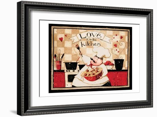 Love Is In The Kitchen-Dan Dipaolo-Framed Art Print