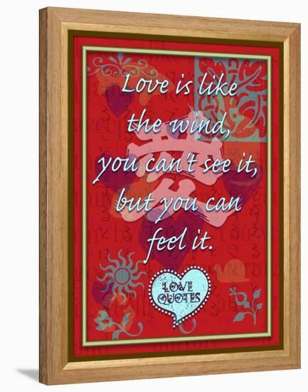 Love Is Like the Wind-Cathy Cute-Framed Premier Image Canvas