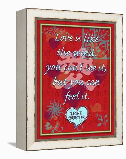 Love Is Like the Wind-Cathy Cute-Framed Premier Image Canvas