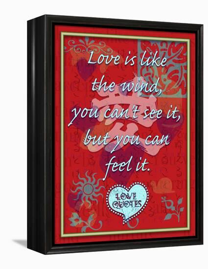 Love Is Like the Wind-Cathy Cute-Framed Premier Image Canvas