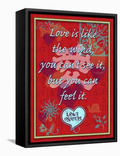 Love Is Like the Wind-Cathy Cute-Framed Premier Image Canvas