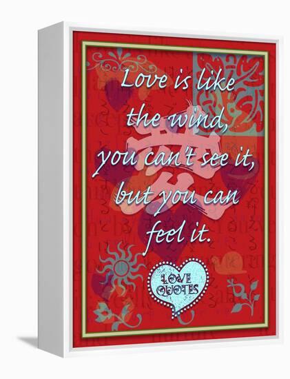 Love Is Like the Wind-Cathy Cute-Framed Premier Image Canvas