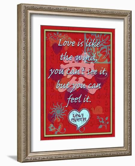 Love Is Like the Wind-Cathy Cute-Framed Giclee Print