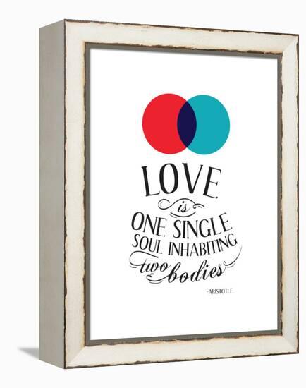 Love Is One Single Soul Inhabiting Two Bodies-null-Framed Stretched Canvas