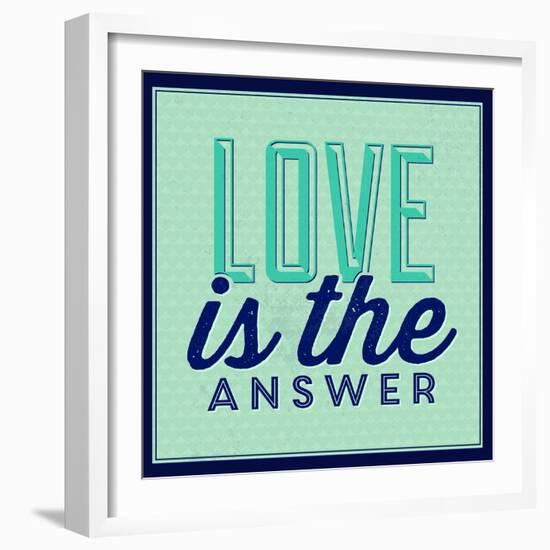 Love Is the Answer 1-Lorand Okos-Framed Art Print