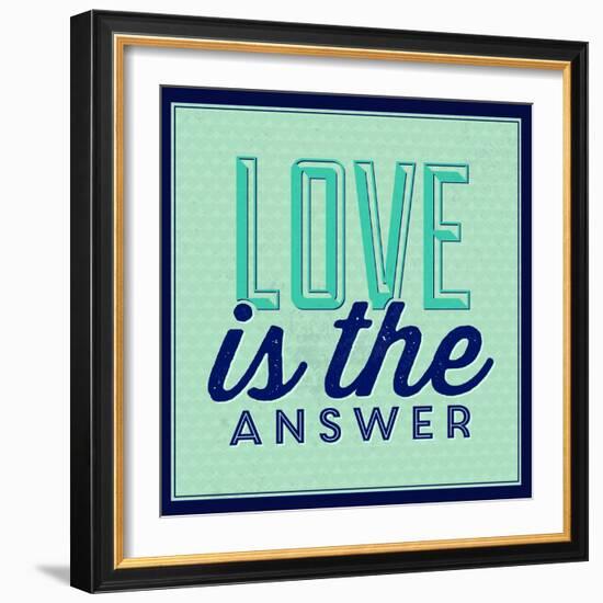 Love Is the Answer 1-Lorand Okos-Framed Art Print