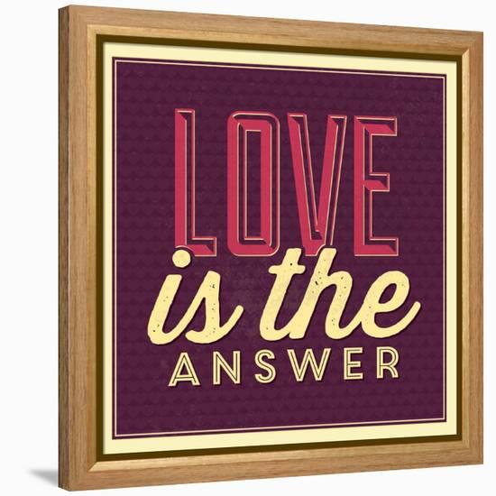 Love Is the Answer-Lorand Okos-Framed Stretched Canvas