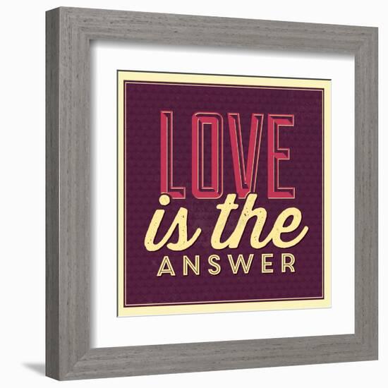 Love Is the Answer-Lorand Okos-Framed Art Print