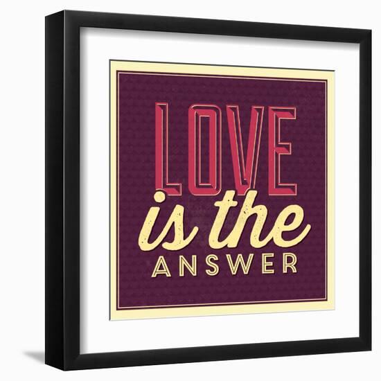 Love Is the Answer-Lorand Okos-Framed Art Print