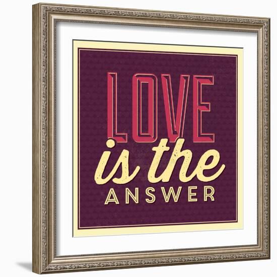 Love Is the Answer-Lorand Okos-Framed Art Print